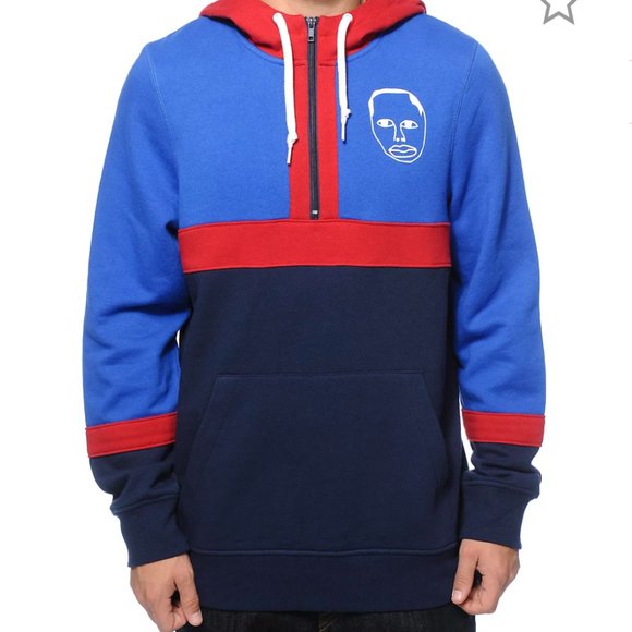 Other - RARE Earl Sweatshirt Half Zip Color Block Hoodie M